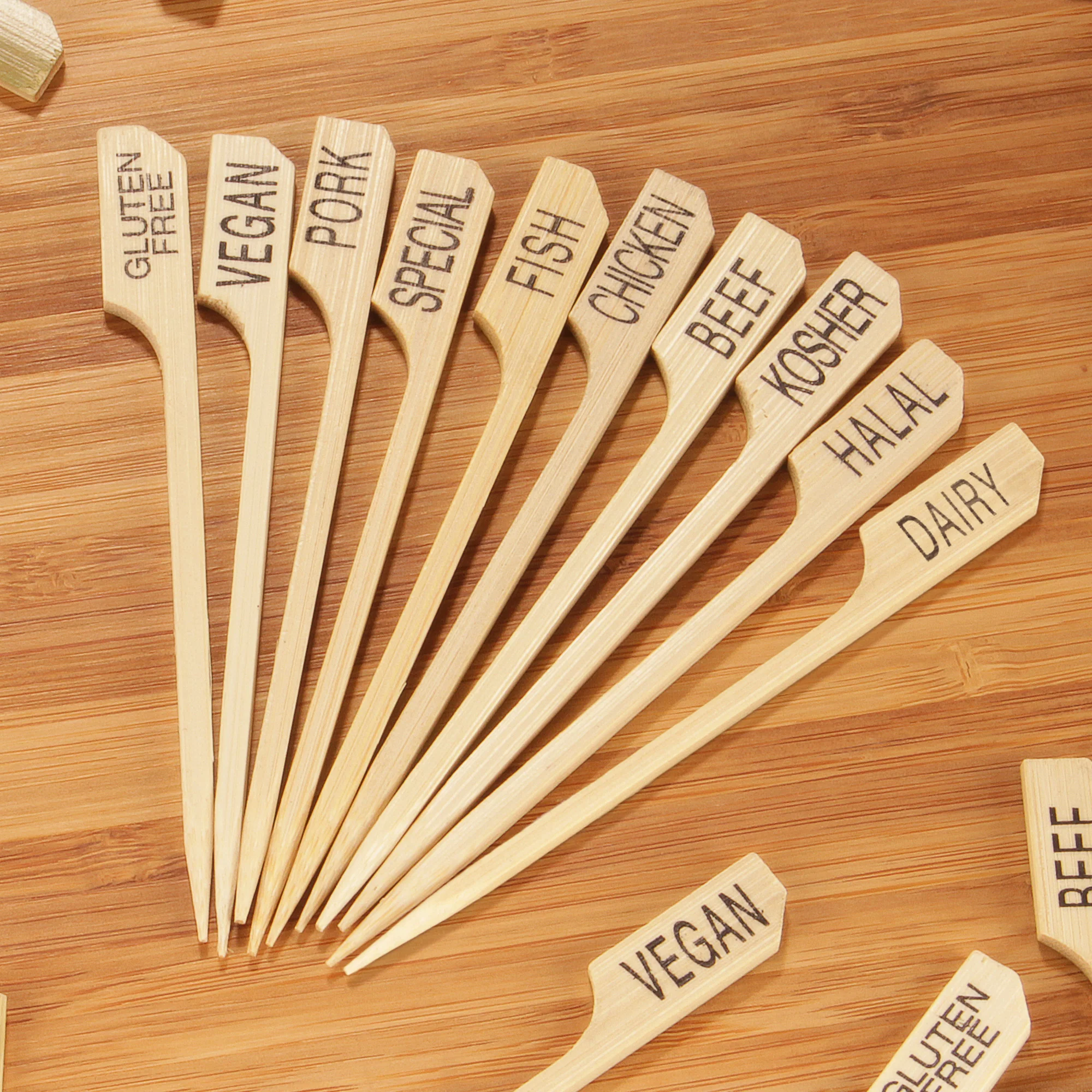 Beef Paddle Bamboo Food Picks - Image 4