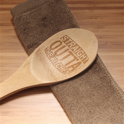 Straight Outta the Kitchen Custom Engraved Serving Spoon - Image 3