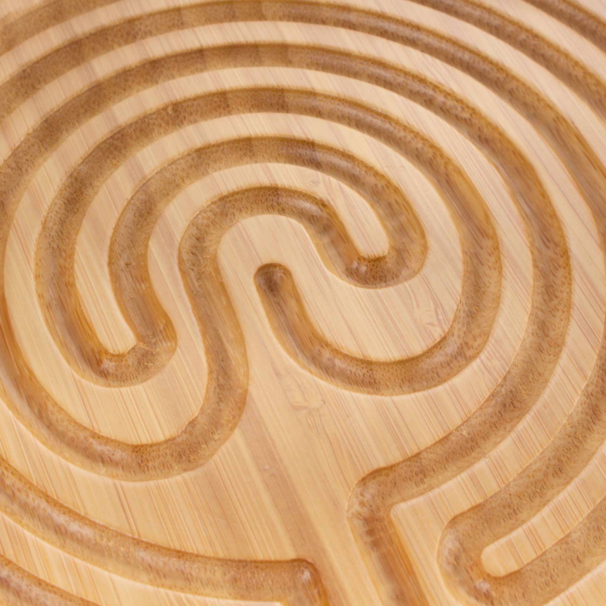 Cretan Style 7 Circuit 6” Bamboo Finger Labyrinth  - Image 5