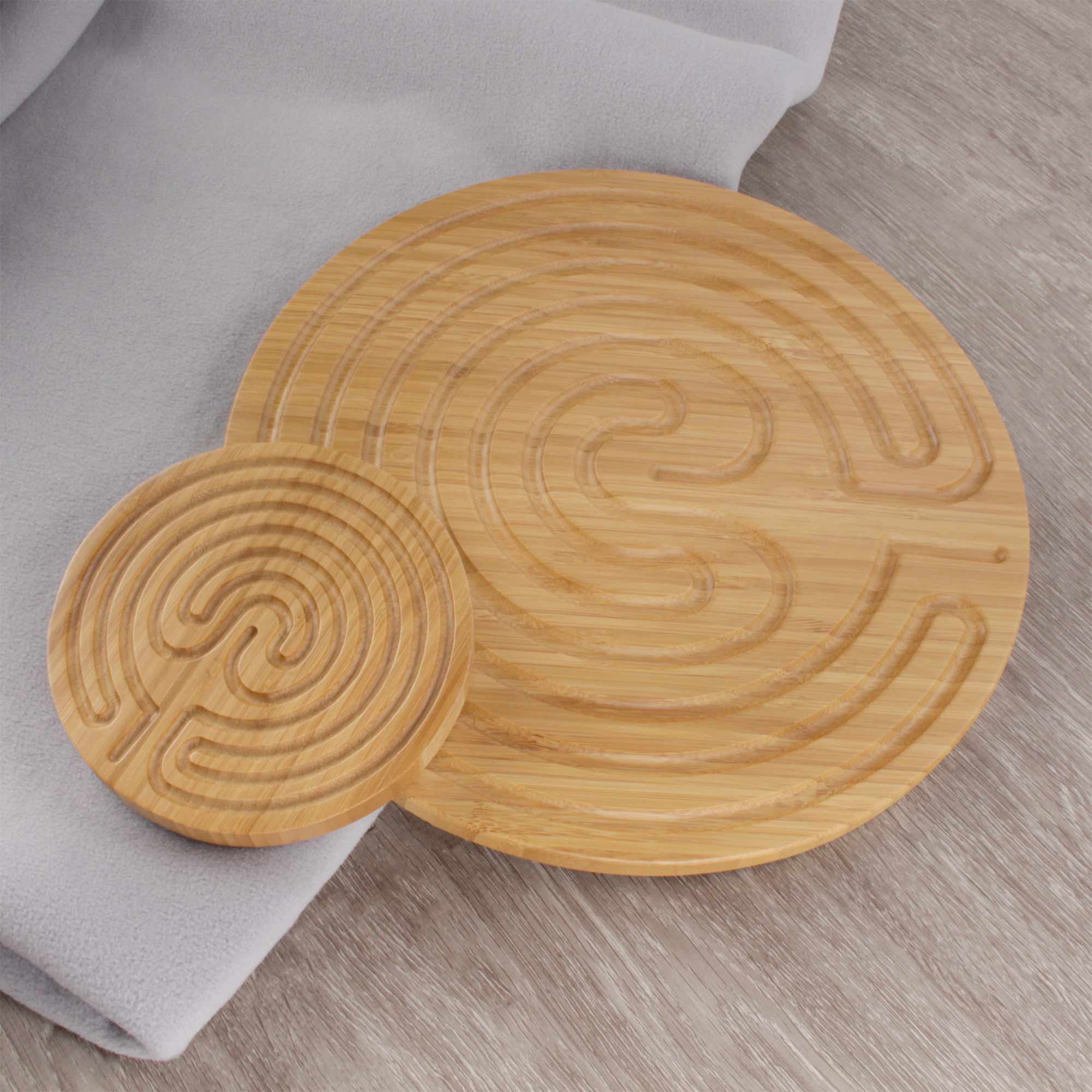 Cretan Style 7 Circuit 6” Bamboo Finger Labyrinth  - Image 7