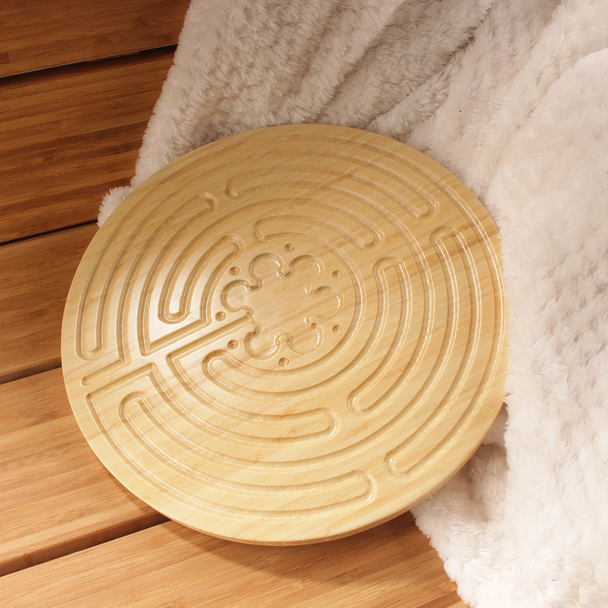 Bamboo Finger Labyrinth - 12.5" - 7 and 11 Circuit Cretan and Chartres Style - Image 14