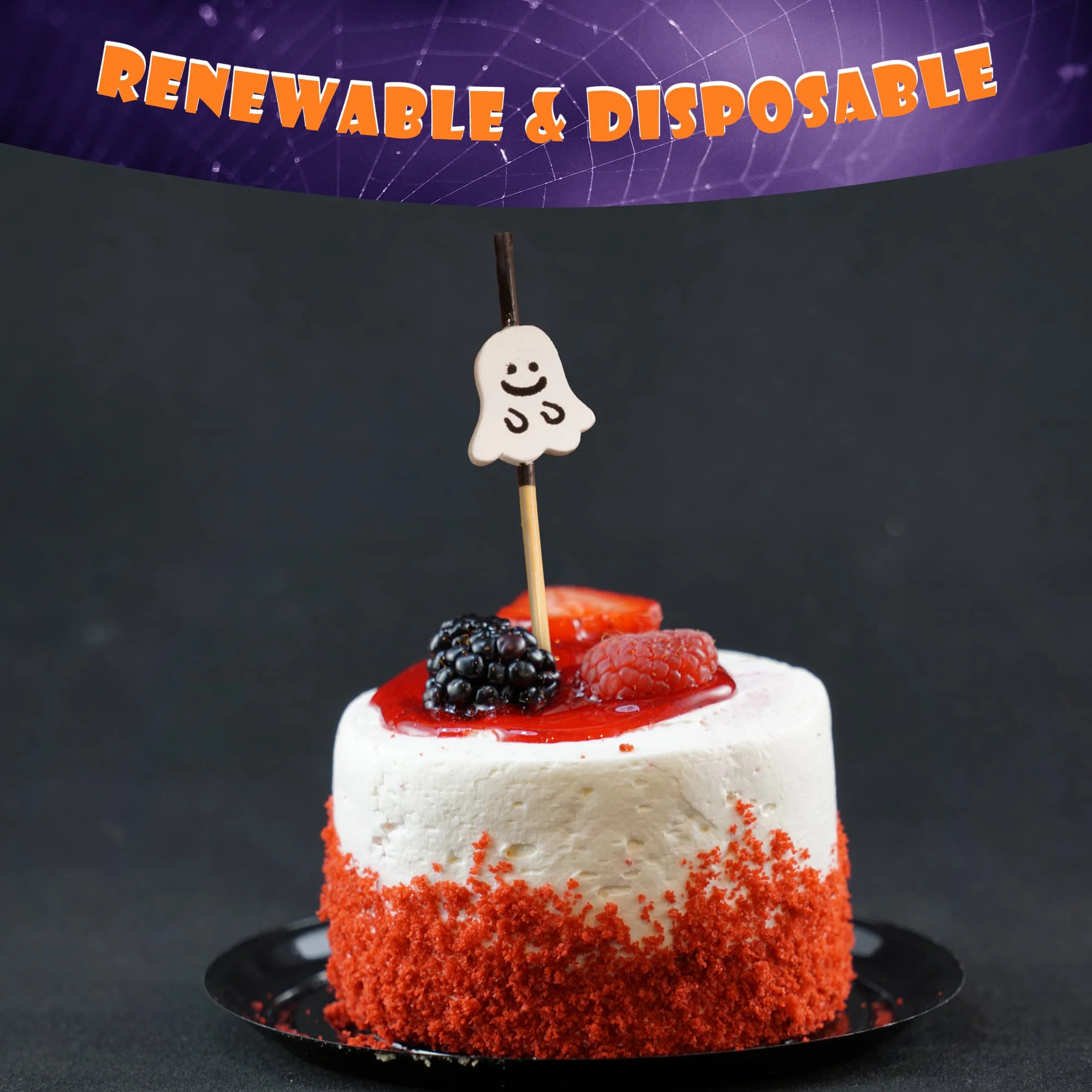 Halloween Assorted Bamboo Food Picks - Image 8