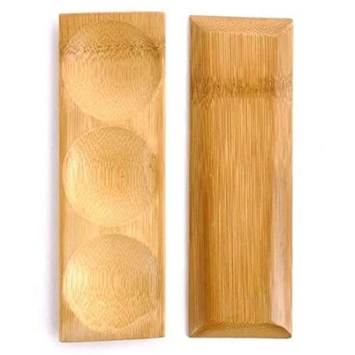 Multi-Compartment Small Bamboo Dishes - Image 4