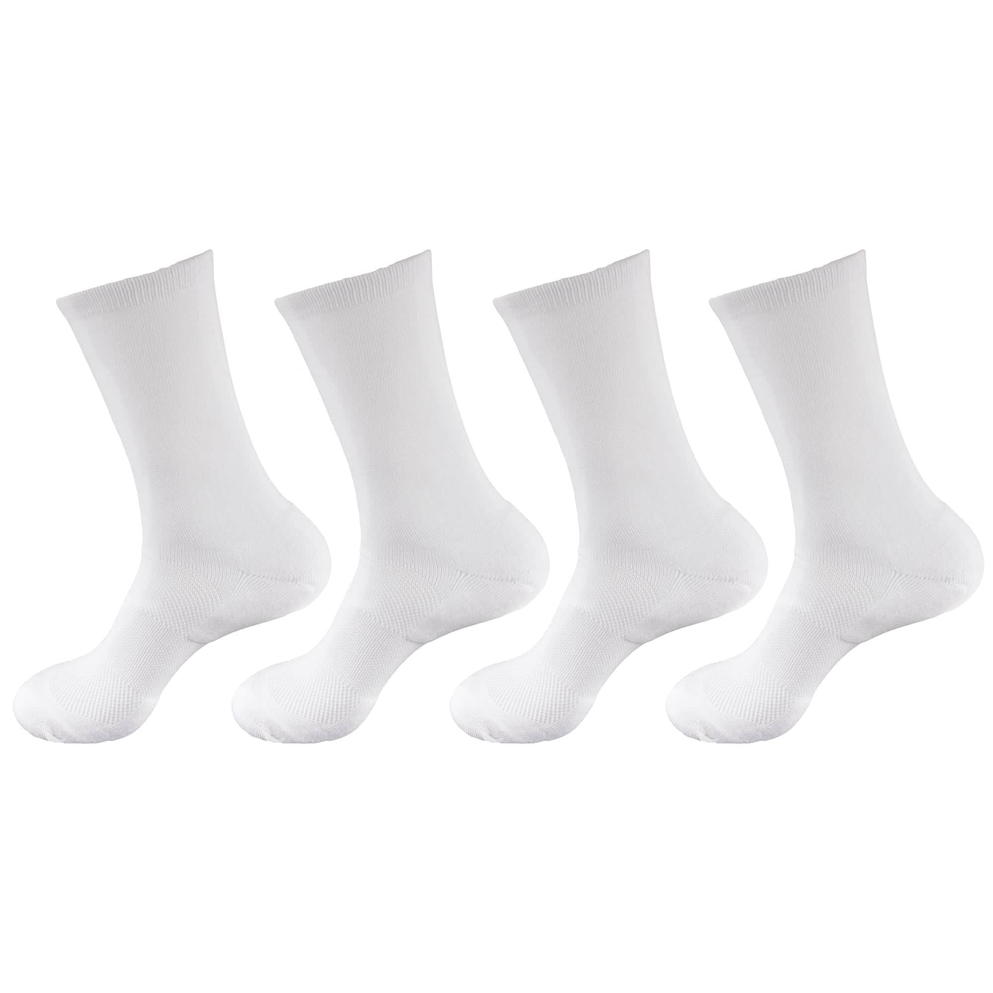 Women's Bamboo Cushioned Crew Socks: 4 Pairs - Image 10