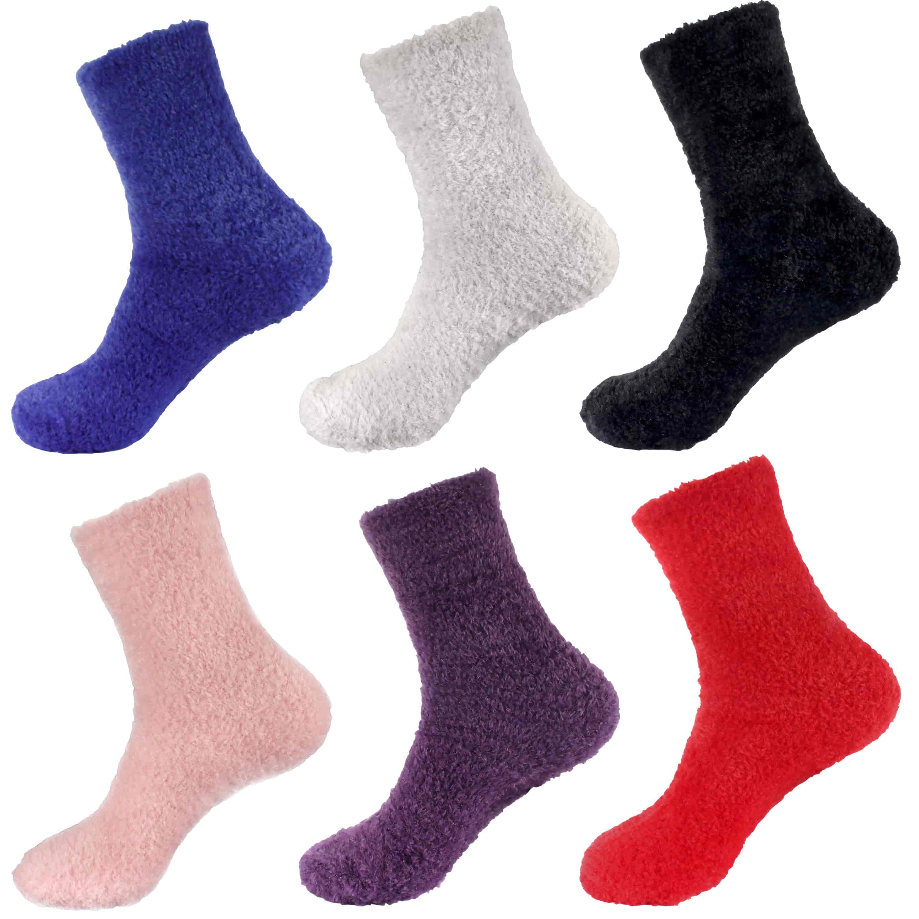 Women's Feather Light Fuzzy Socks - Image 31