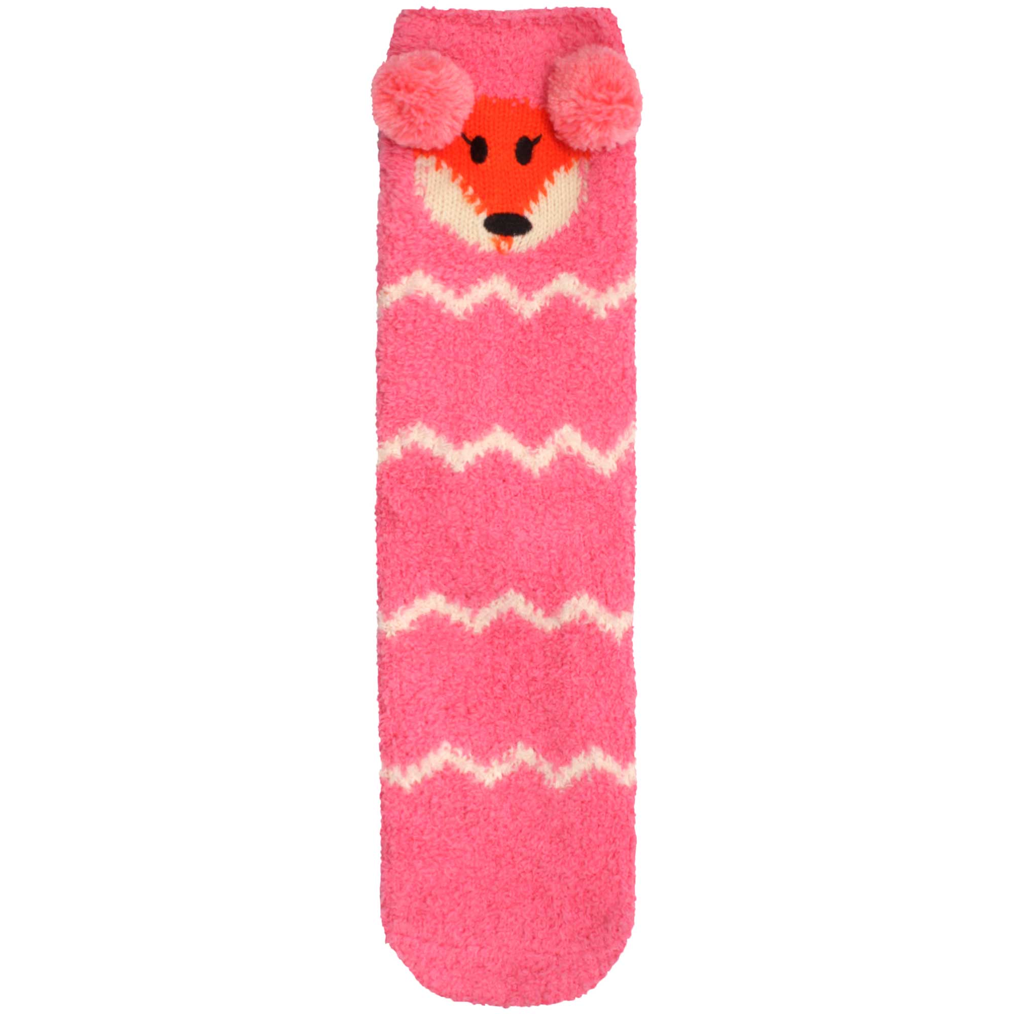 Animal Non-Slip Fuzzy Crew  Socks - Image 7