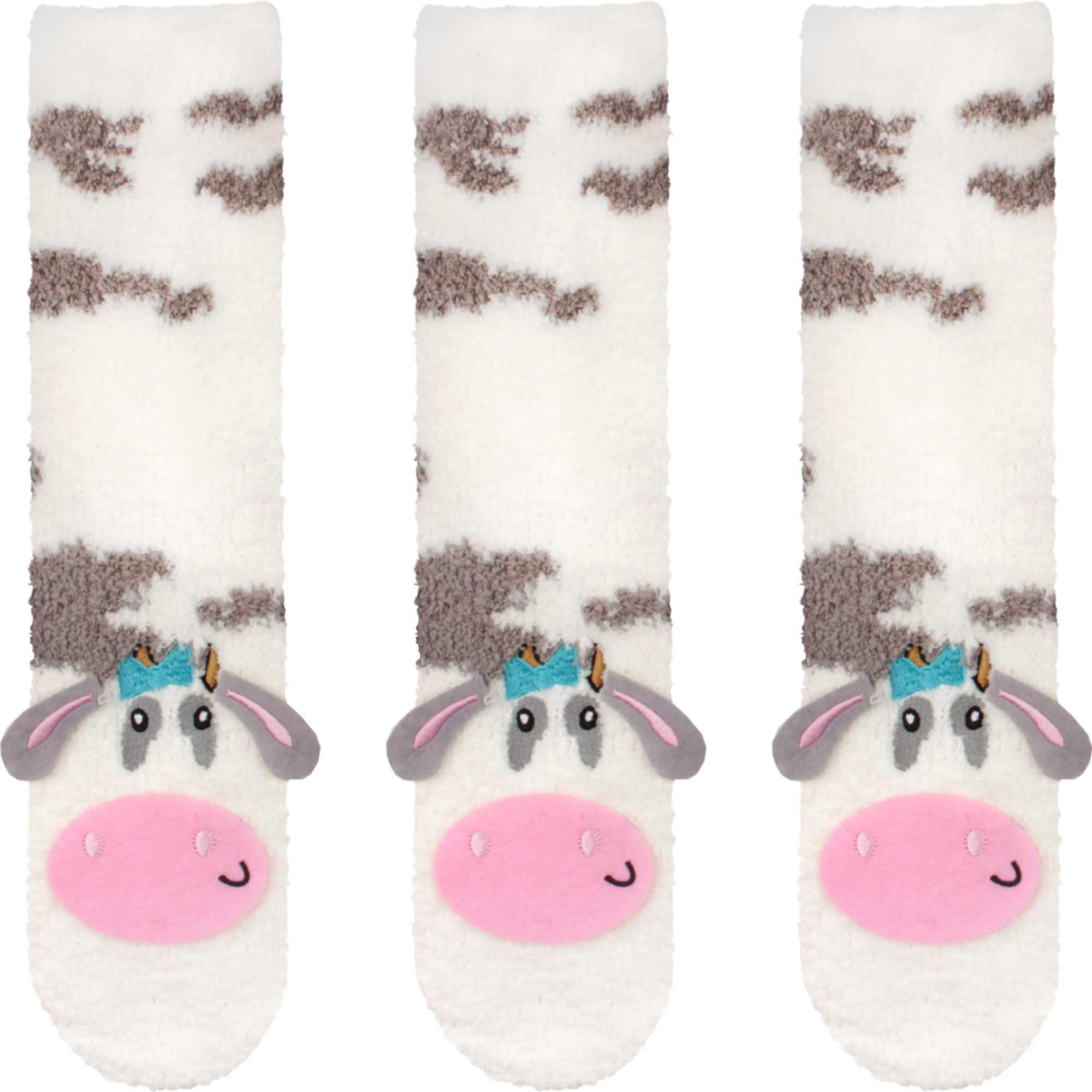 Fuzzy Animal Non-Slip Fuzzy Crew Socks - Image 72